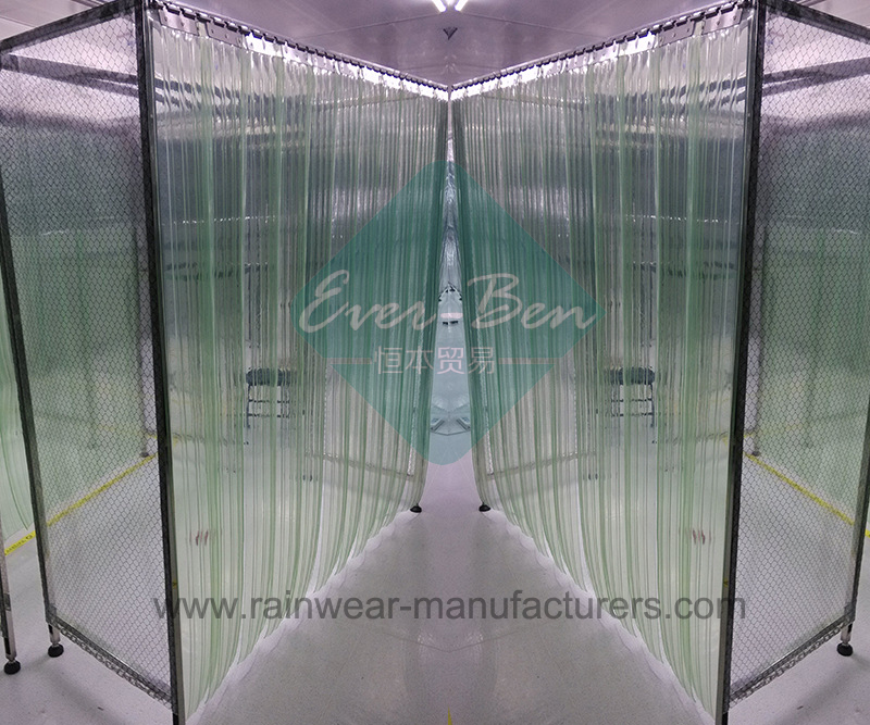 Cooler Door Strip Curtain-Clear Industrial Curtains